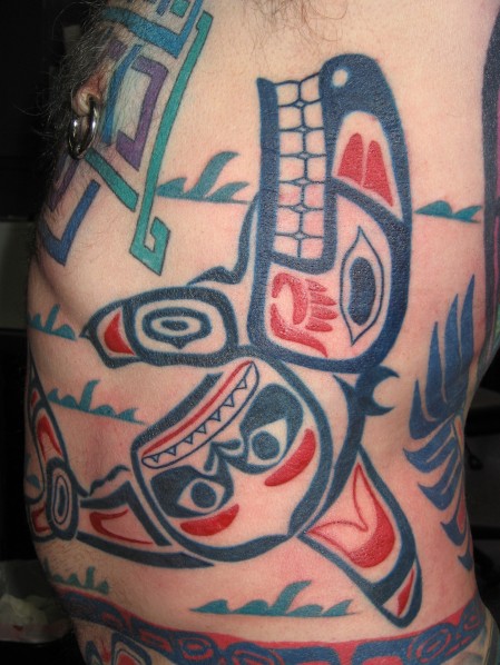 tribal tattoo designs for men arms. Haida Tribal Tattoo